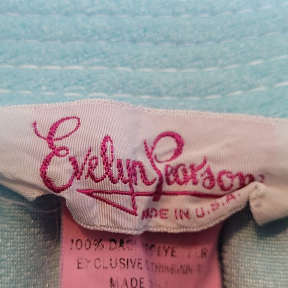 Vintage Evelyn Pearson Polyester Robe Womens Large Light Blue Pearl Snaps - Picture 5 of 9